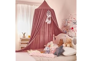 Dix-Rainbow Large Children Bed Canopy Round Dome Girls Mosquito Net Kids Princess Play Tents Nursery Room Decoration for Baby