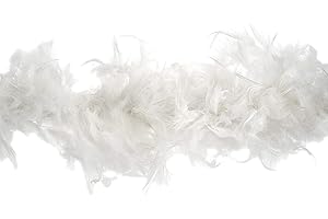 Trimits TD0075 Marabou-Federboa, Weiss, 1.8 metre x 12 cm