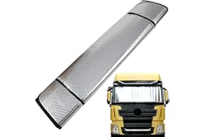 Gdnhovfnxe Parasole Per Parabrezza Camion, 220x80cm Tenda Per Finestrino Auto, Parabrezza Anteriore Parasole Per Camion, Parabrezza Per Isolamento Termico Del Parabrezza Del Camion, Per Camion Per