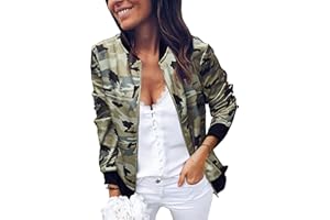 ASOMI Winterjacke Damen Sommer: Frühling Herbst Übergangsjacke Cardigan Blumen Bomberjacke Leicht Blazer Damen Elegant Langarm Leopard Boho Blouson Jacke Reissverschluss Tasche