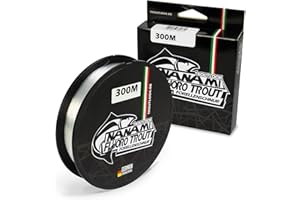 TROUTLOOK Nanami Fluoro Trout | Transparente Forellenschnur | 300m Angelschnur | Made in Europe