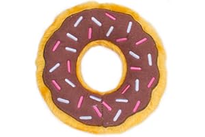 ZippyPaws Oryginalna pluszowa zabawka dla psa Donutz No Farsz - Czekolada