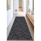 سجادة مطبخ Viva Home Anthracite ذات الحجم المخصص للقطع وقاعدة مضادة للانزلاق Hol Antre Ar1492، أنثراسايت، 60 X 100