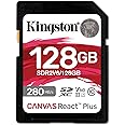 Kingston Canvas React Plus V60 SD 128GB SDXC UHS-II 280R/100W U3 V60 for Full HD/4K