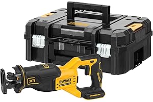 Dewalt DCS382NT akumulatorowa piła szablasta 18 V XR (silnik bezszczotkowy, bardzo kompaktowy, maks. wydajność cięcia 300 mm, wysoka prędkość cięcia, ze światłem LED, w zestawie pudełko TSTAK, dostawa