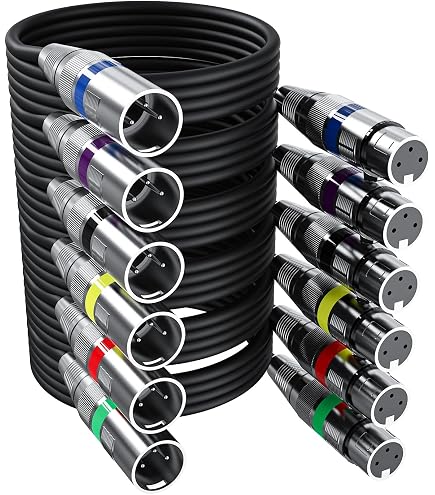 Accu Cable Kit Câble Résistance Terminale DMX 3 Broches Noir - Version Métal Robuste