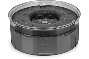 PETTOM Bebedero Perro Antigoteo 3L, Bebedero Antisalpicaduras Perro Grande y Pequeño, Cuenco de Agua Flotante para Perros Antideslizante