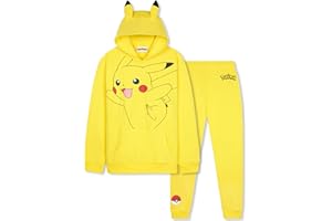 POKÉMON Pokemon Tracksuit Boys, Hoodie & Joggers 2 Pcs Outfit Set, Loungewear Sports Activewear Teen Clothing, Anime Gifts for Boys