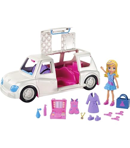 Polly Pocket Kleine Modeaccessoires Set – Mit Puppe, Kleidung & Schmuck Für Kreatives Spiel Ab 4 Jahren