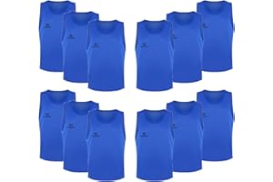 FIBOGOUP Gilet d'Entraînement de Football Pour Enfants et Adultes, Accessoires Pour l'Entraînement en Équipe,Maillots de Football,Dossard Hommes et Femmes.