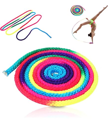 24 Corde Per Saltare Colorate Per Bambini E Studenti - Nylon Regolabile 2,2m Con Manici Plastici, Per Scuola, Festa E Allenamento - 4