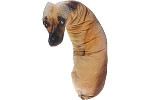 jojofuny 1 oreiller de simulation 3D pour chien Coussin en peluche pour canapé, maison, salon (50 cm)