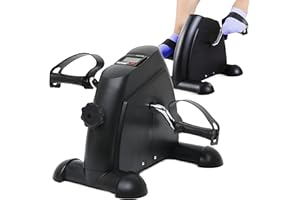 ‎RETOO Retoo Mini Heimtrainer, Mini Bike für zuhause mit Pedaltrainer, Beinmaschinen, Beintrainer, Ausdauertraining, Einstellbare Widerstand LCD Display, Hometrainer, Ausdauertraining für Reha Maßnahmen