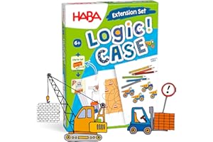 HABA LogiCASE Extension Set - Baustelle: 77 x kunterbunter Rätselspaß für 1 Spieler