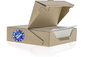 ZEZAZU Parchment Paper Squares 14 x 14 cm (500 sheets) - for Baking, Hamburger | Dual-Sided Coating, Non-stick, Siliconized, Convenient Recyclable Dispenser Box