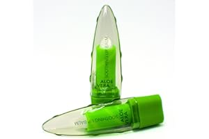 VITALITY VEGAN 2 Sticks de Bálsamo Labial De Aloe Vera Hidratante y Regenerador Para Toda la Familia. Reparador Labial En Barra que Protege del Frio y Repara Los Labios. Cacao Hidratante Para Labios Secos.