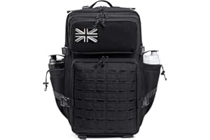 QT&QY Military Tactical Backpacks for Men Army Molle Daypack 25L/35L/45L Lage 3 Day Bug Out Bag Camping Hiking Rucksack with Bottle Holder