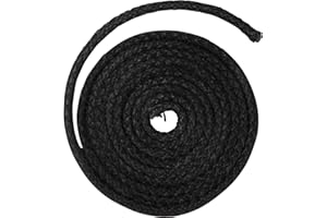 Pyro Feu - Joints pour cheminées, diamètre 8 mm x 2,5 m, Colle réfractaire Incluse