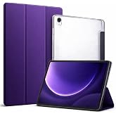 Coverzone Samsung Galaxy Tab A ile uyumlu Tablet Kılıfı SM-T290 Şeffaf Arka Kapak Smart Cover Katlanabilir Standlı Darbe Emic