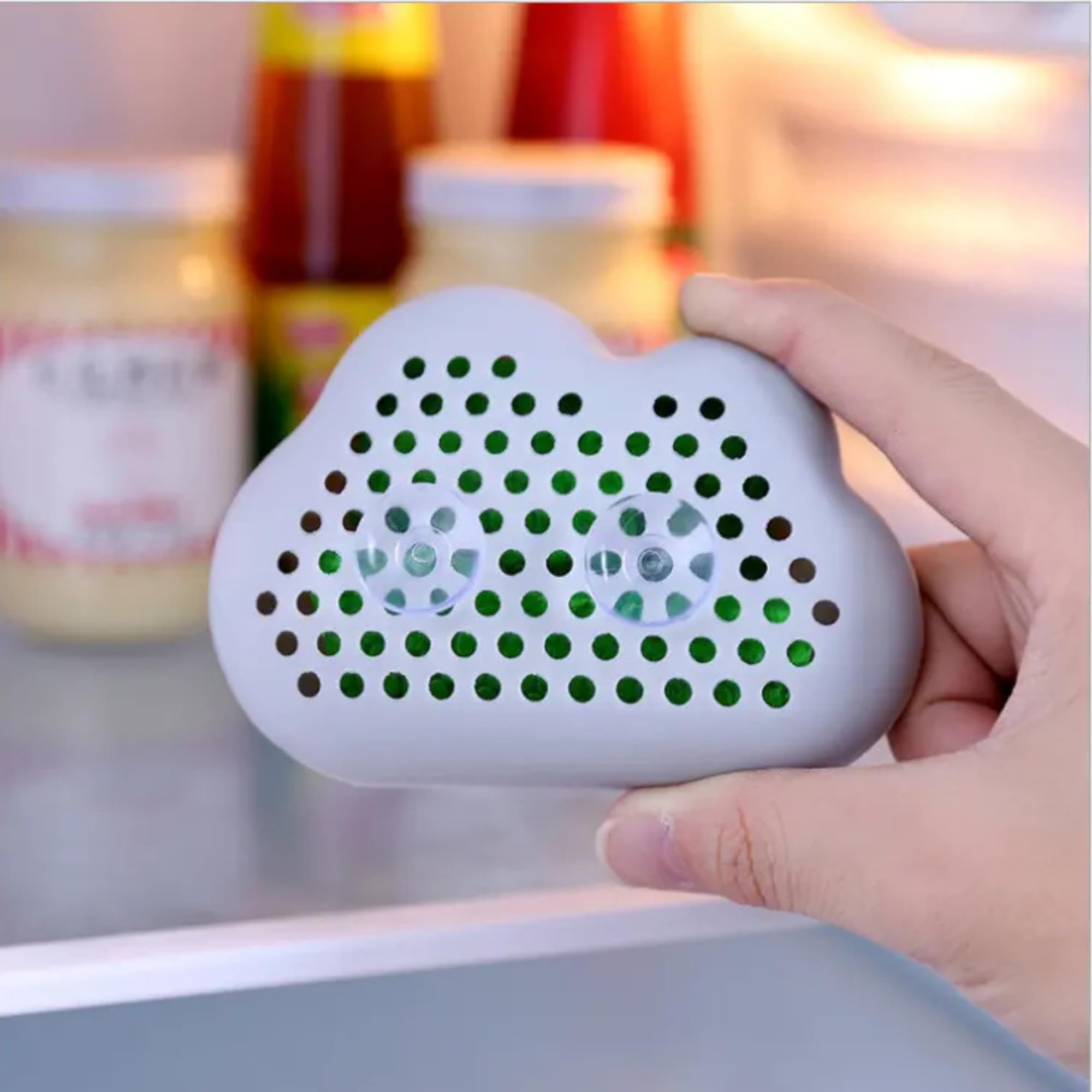 MYTHOS Refrigerator Deodorizer with Activated Charcoal - Bamboo Kitchen Gadgets for Fridge & Freezer - Unscented Air Freshene