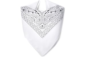 ...KARL LOVEN Bandane 100% cotone per donna uomo Bambini fazzoletto da collo bandana originale motivo paisley copricapo sciarpa per capelli collo polso testa cravatta motociclista…