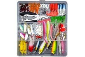 RoseFlower Señuelos de Pesca Spinning Mar, Minnow Crankbait Biónico Artificial Cebo Blando Jigging Atun para Black Bass Pesca Lucio Perca Trucha