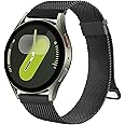 Metal Band Compatible with Samsung Galaxy Watch 7 Band 40mm 44mm, Galaxy Watch FE Bands 40mm, 20mm Stainless Steel Replacement Strap for Galaxy Watch 7 Band Women Men