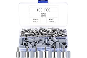 SZSLMY 50 STK Regalbodenträger Bodenträger mit 50 Gummischutz Abdeckung, Selbstschneidende Integrierte Schraubenlaminathalterung, Regalstifte, Regalstützen, Regalbretthalter für Möbel, Schränke