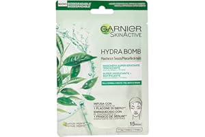GARNIER Skin Active Mascarilla de Tejido HydraBomb, Hidratante y Matificante, para Pieles Mixtas a Grasas