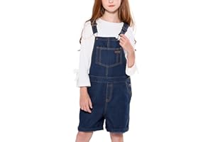 maoo garden Bambina Denim Salopette Bambini Cotone Leggero Salopette Estate Tuta Pagliaccetto