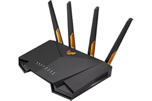 ASUS TUF Gaming AX4200 Dual Band WiFi 6 Router with Mobile Tethering (Replacement of 4G 5G routers)2.5Gbps port, Mobile Game Mode, Free Internet Security, AI Mesh, Gear Accelerator, Adaptive QoS