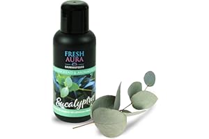‎FRESH AURA FRESH AURA Saunaaufguss – Sauna Aufgussmittel mit Eukalyptus und natürlichen ätherischen Ölen – Sehr ergiebiger und langanhaltender Saunaduft – erfrischend und entspannend | Made in Germany (100ml)