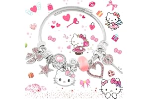 SoundZero Bracelet à Breloques Anime Hellokitty - Cartoon Pour Femme, Scintillant