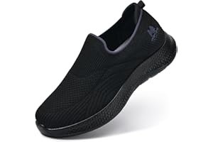 M MKBNXGYR Women's Slip-On Walking Shoes Mesh Breathable Lightweight Casual Sneakers for Work Gym Running Training Shoes