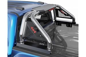 syhvu Universal Truck Bed Adjustable Sport Roll Bar, Stainless Steel Roll Bars Compatible with Dodge Ram 1500/2500/3500,Ford F-150/F-250/F-350, Chevy Silverado,Toyota Tundra,GMC Sierra