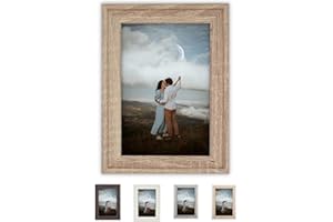 GANCEDO HOME Marco de Fotos 20x25 cm - Marco de Fotos de Madera - Marco de Fotos con Paspartú - Porta Fotos Mesa - Marcos de Fotos Baratos - Regalo Aniversario - Cuadros de Fotos (20x25 cm, Roble)