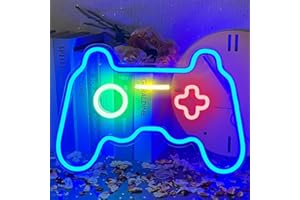 ‎UEXNKJ-Y UExnkj-Y Gamepad Neon Sign Spiel Leuchtreklame Neon Gamepad Schild LED Game Neonlicht Game Room Leuchtreklame Party Bar Wall sign