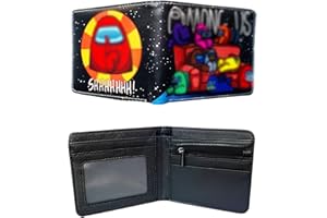 Among Us Cartera, WKxinxuan Among Us Wallet, Among Us Billetera Adecuado para Niños, Niños y Niñas