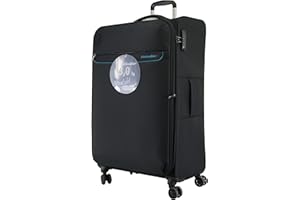 METZELDER Valise Souple Soute Grande Taille Trigone Ultra Leger & Grosse CAPACITE DE Chargement Garantie 1 an (L_Grande_79x47x32cm_115/130L,3,3kg, Noir (Black))