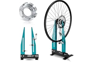 West Biking Wheel Truing Stand - Professional Bicycle Wheel Maintenance with Spoke Wrench, Removable Multi-function Bicycle Wheel Alignment Repair Tool ,Great Tool for Rim Truing (Regular)