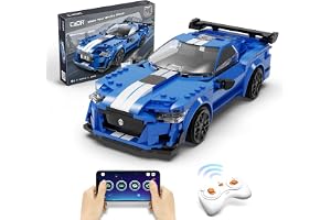 Cada - Blue Knight - Sport i blått - Byggsats - med R/C och app-kontroll - 306 delar - 6+ - (DeQube 927DE51077)