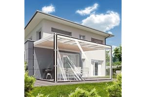 YHRONOLOGY Plane Wasserdicht Transparent mit ösen,Durchsichtige Plane,Abdeckfolie Durchsichtig Wasserdicht, Abdeckplane Durchsichtig für Gartenmöbel,Balkone,Regenschutz Windschutz, mit Bindeseil, 2x3m