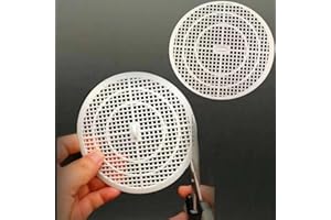 CIMOWN Juego de 2 Coladores de Fregadero- Protector de Drenaje- Cubierta de Desagüe de Ducha- Colador de Fregadero Cortable para Cocina, Baño, Bañera de Ducha (Blanco)