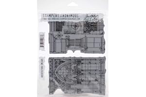 STAMPERS ANONYMOUS Unbekannt CMS-369 Tim Holtz-Sello (17,8 x 21,6 cm), diseño de Arquitectura, Caucho