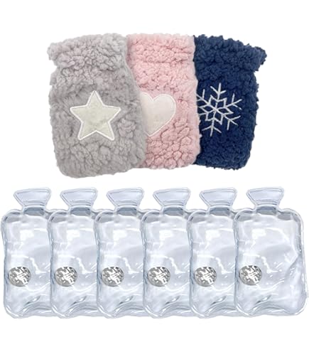 Bütic GmbH Lot De 4 Chauffe-mains – Bouillotte Rouge Mat