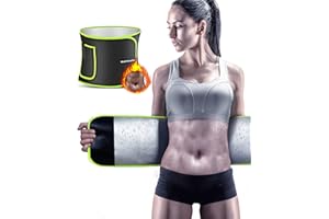 SURPOWN Waist Trainer Damen Herren zum abnehmen, Einfach zu säubern, Bauchweggürtel Schwitzgürtel, Taillenformer Sport Fitness Gürtel zur Fettverbrennung, Neopren TailleTrimmer bauchweg Mit Telefonhalterung