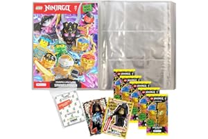 COLLECT-IT.DE MY HOME OF CARDS + TOYS Set avec Lego Ninjago Série 8 Next Level - 1 classeur vide + 5 boosters + 2 cartes Star Wars limitées + pochettes exclusives Collect-it