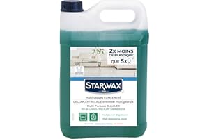 STARWAX - Nettoyant Fraîcheur Pin des Landes - Nettoie et Dégraisse les Sols et Surfaces Lavables - A Base d'Huiles Essentielles de Pin - Sans Rinçage* - Fabriqué en France - 5L - 200m² -