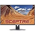 Sceptre E205W-16003R Écran LED ultra fin sans cadre, HDMI VGA, enceintes intégrées, Noir métallique, 2018