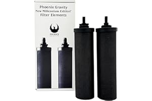 Berkey - Phoenix Gravity New Millennium Edition Lot de 2 filtres de rechange approuvés par NMCL au lieu des éléments Black Berkey BB9-2